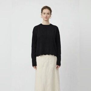 ATELIER DELPHINE LAUREL TOP HIGH GAUGE BLACK L